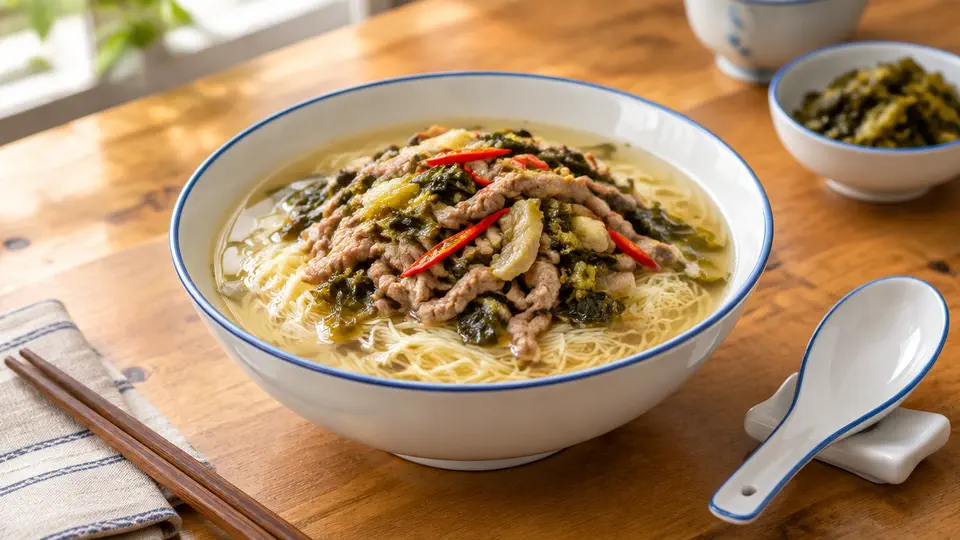 雪菜肉絲湯麵