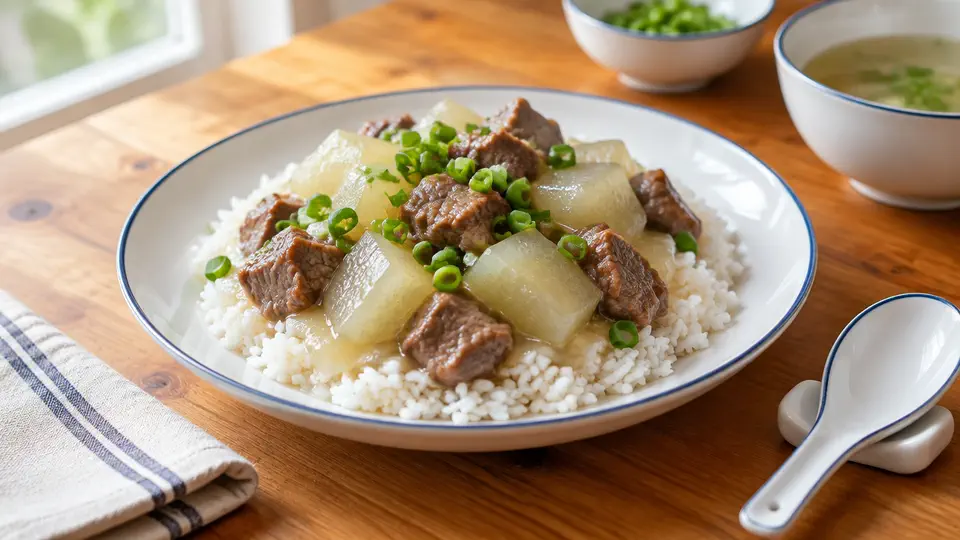 冬瓜牛肉粒燴飯