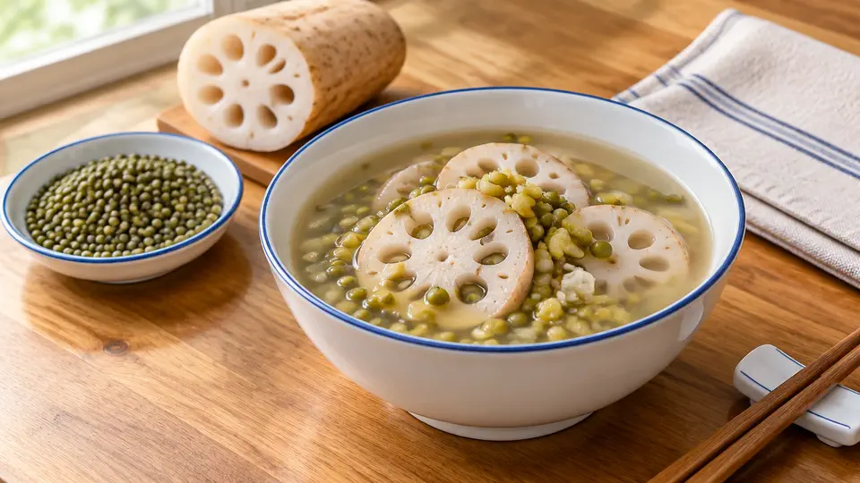 蓮藕綠豆湯