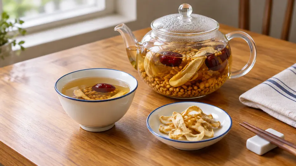 佛手小麥紅棗茶