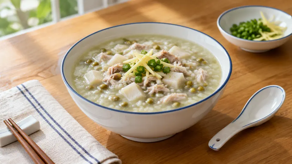 粉葛綠豆瘦肉粥
