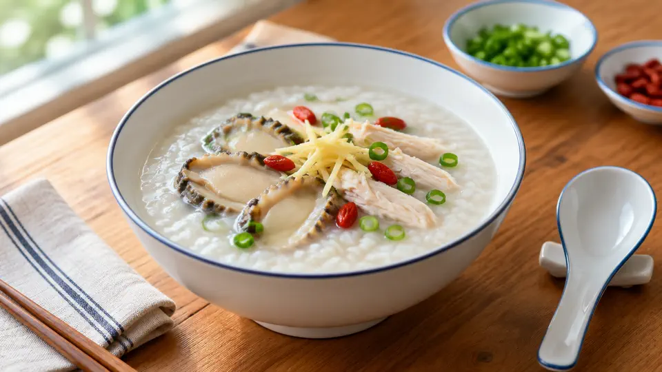 鮑魚雞粥