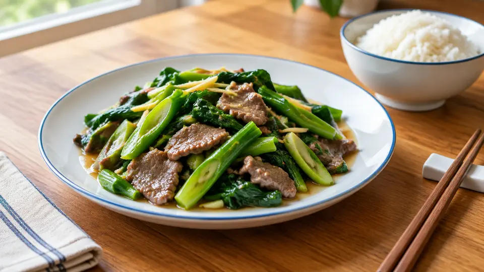 芥蘭炒牛肉