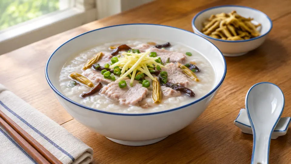 金針雲耳瘦肉粥