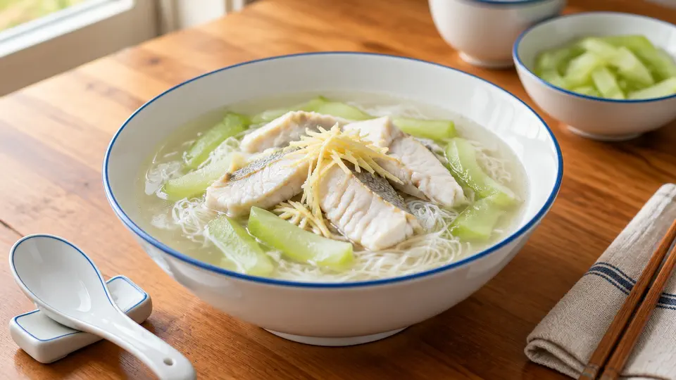節瓜鱸魚片湯米粉