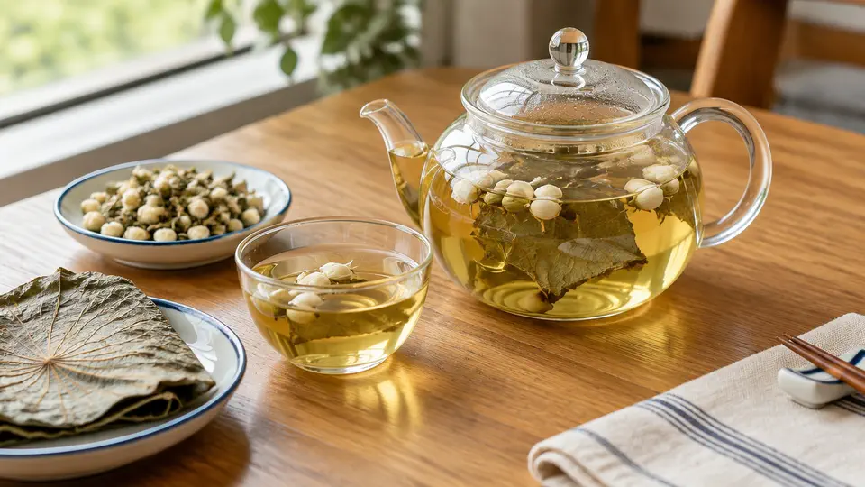 茉莉花荷葉茶