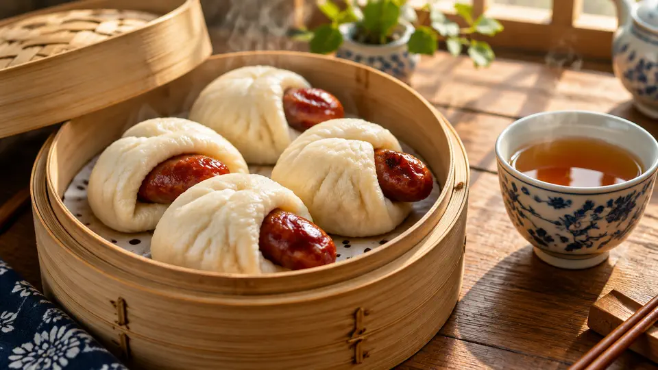 Chinese sausage buns