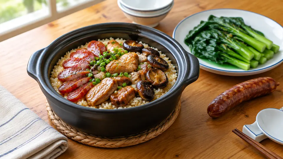 臘腸滑雞煲仔飯