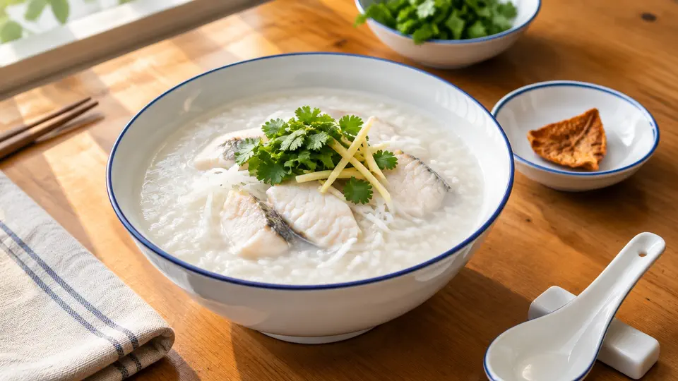 蘿蔔絲鯇魚片粥