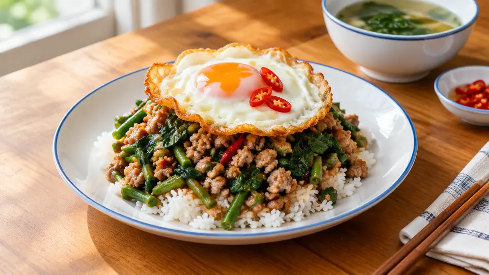 打拋豬肉碎飯