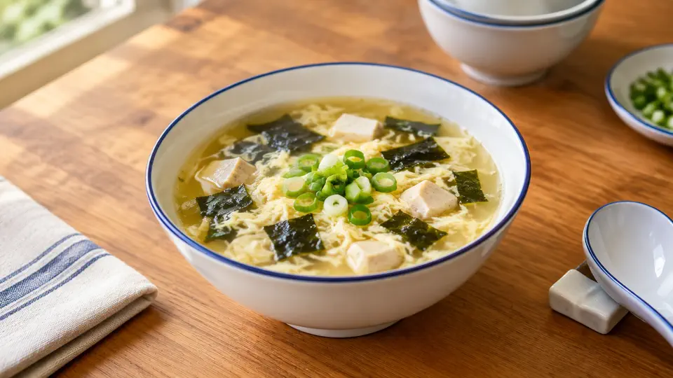 茯苓紫菜蛋花羹