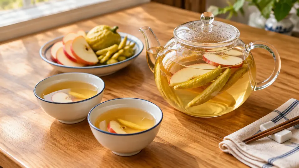 佛手蘋果熱茶