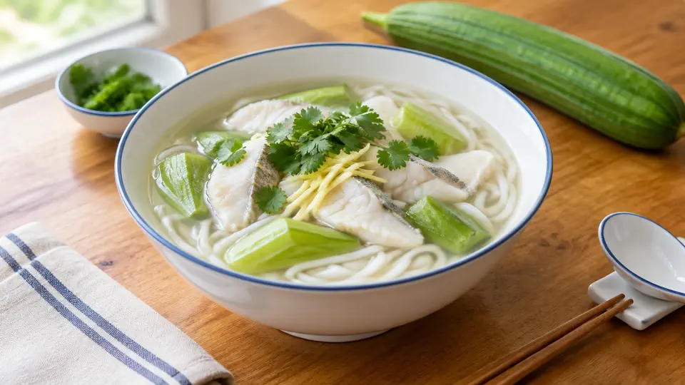 勝瓜魚片湯瀨粉