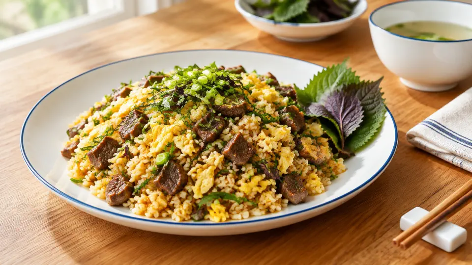 紫蘇牛肉炒飯