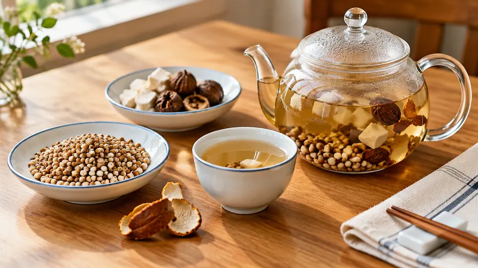 砂仁茯苓炒薏米茶