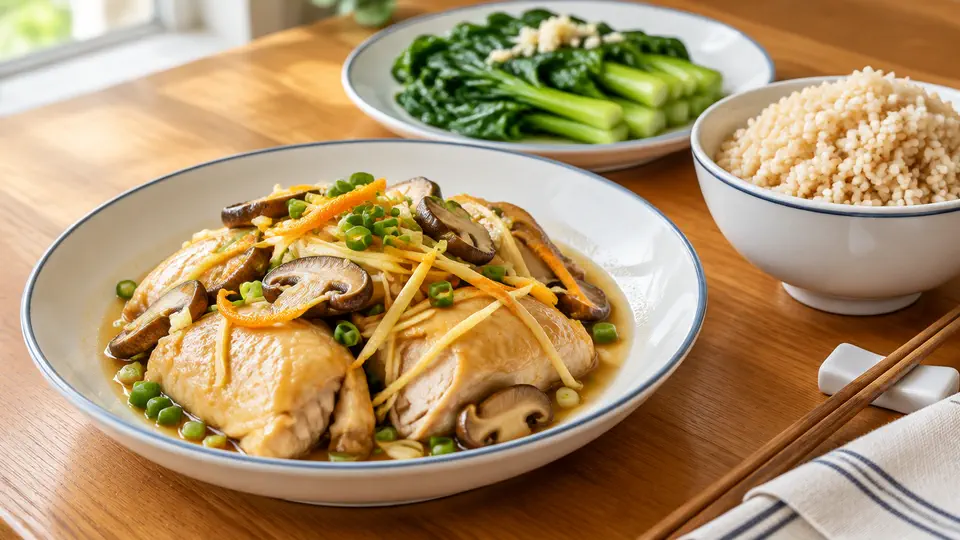 砂仁蒸滑雞飯