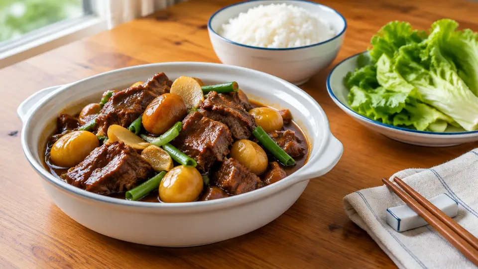 栗子炆羊腩飯