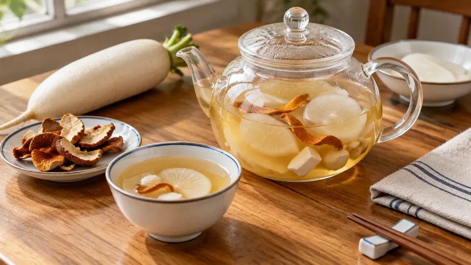 白蘿蔔陳皮茯苓茶