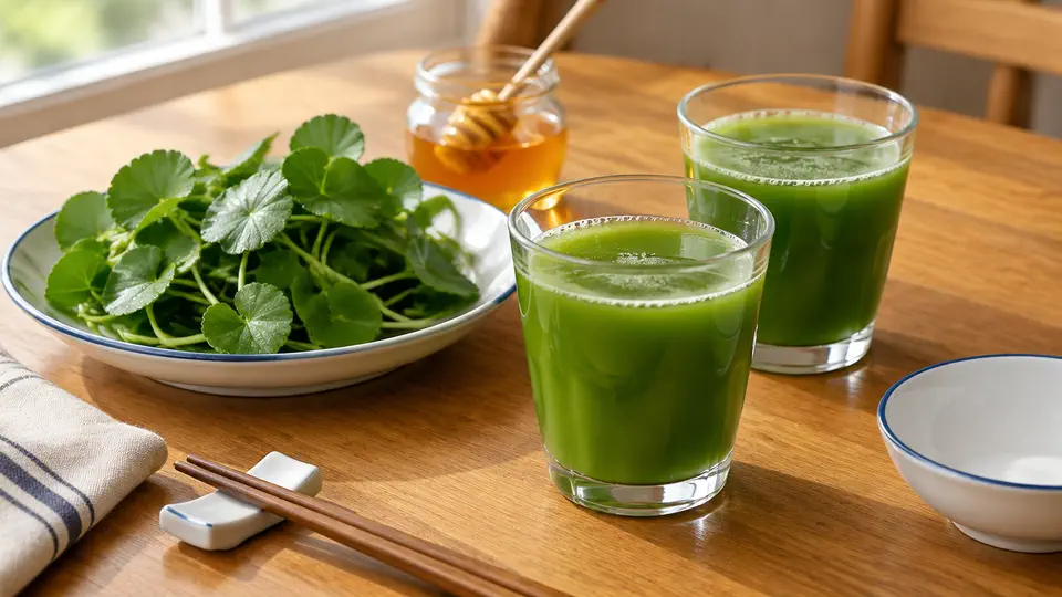 Gotu kola and honey drink