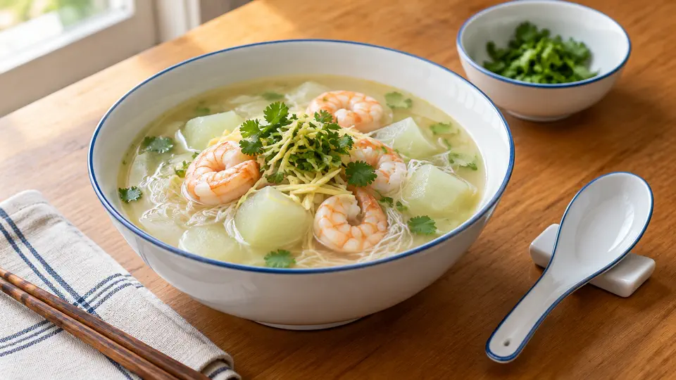 冬瓜蝦仁湯米粉