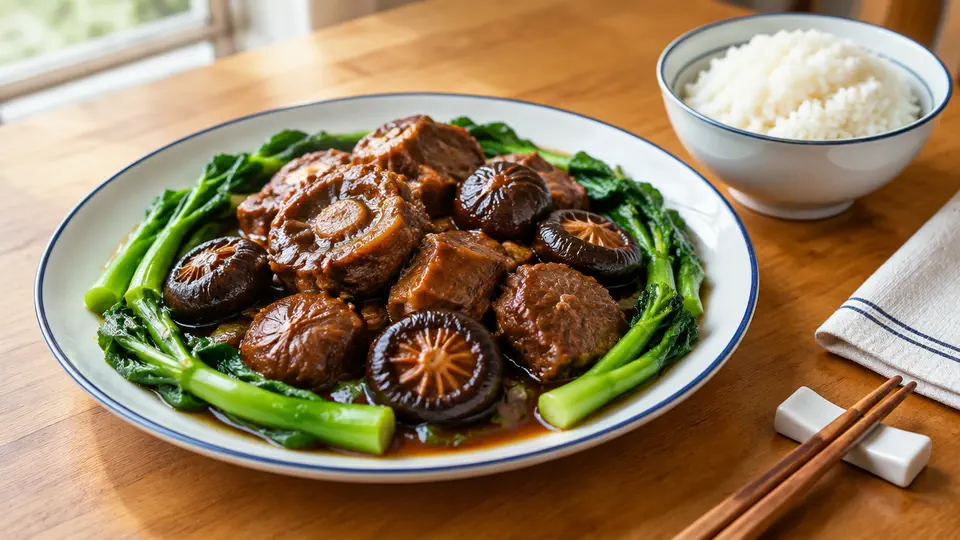 蠔油冬菇燜牛腱