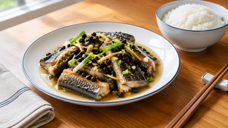 豉汁蒸白鱔飯