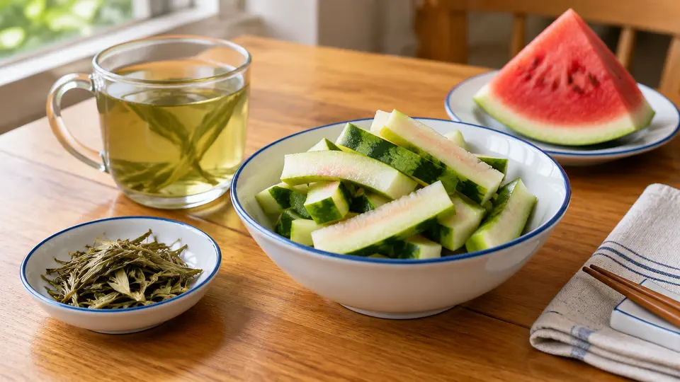 西瓜皮竹葉茶