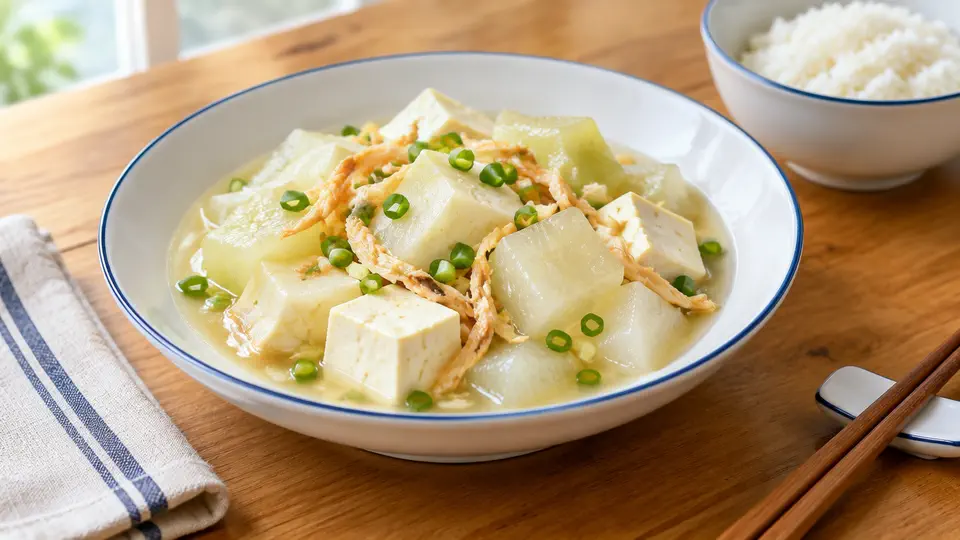 瑤柱冬瓜燴豆腐