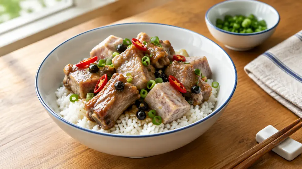 豉汁排骨蒸飯