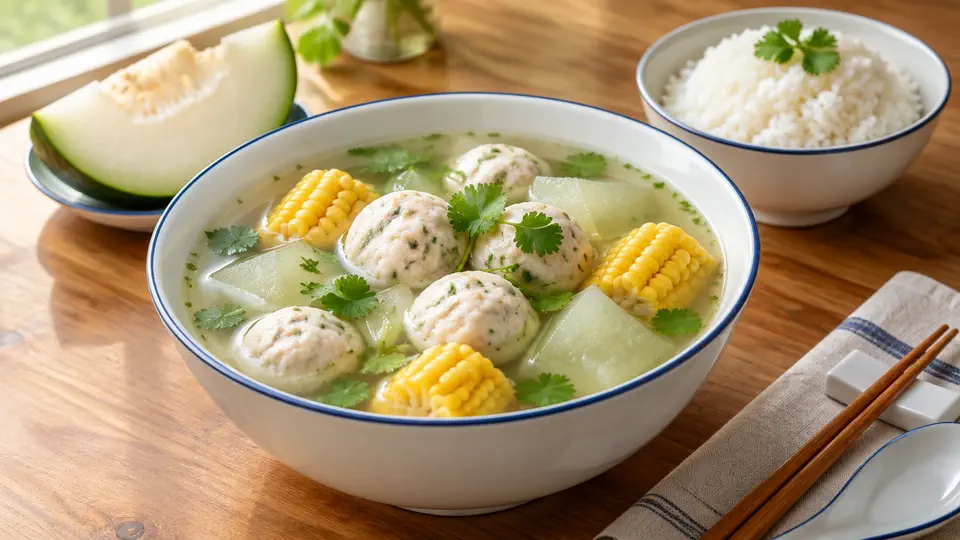 粟米冬瓜鯪魚球湯