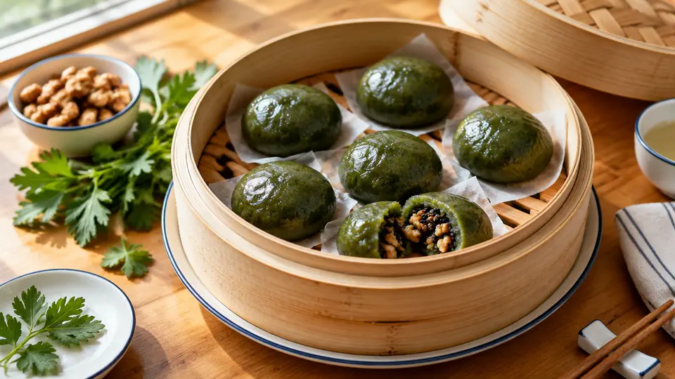 核桃芝麻艾糍