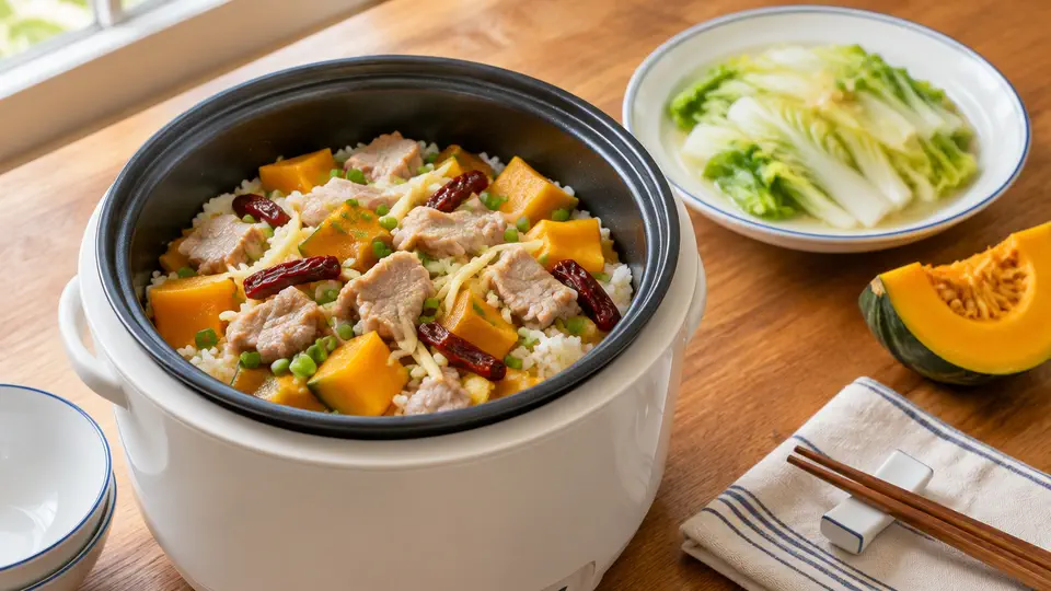 南瓜紅棗瘦肉飯