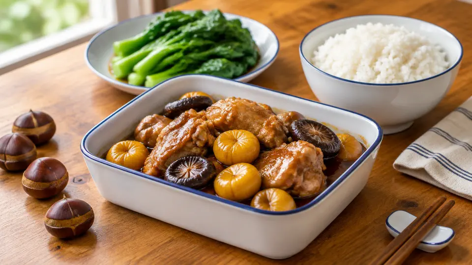 栗子炆排骨飯