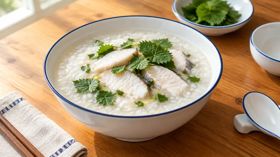 紫蘇鯇魚粥