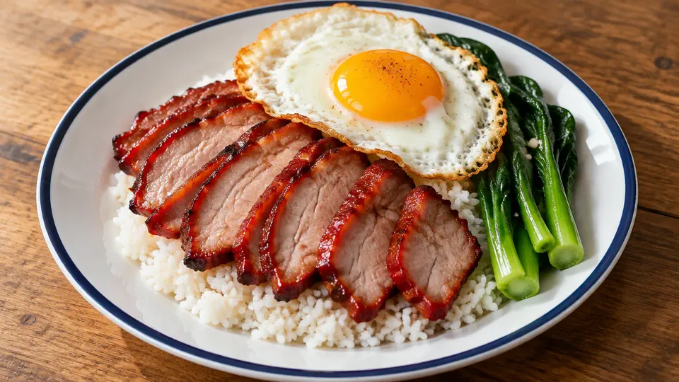 叉燒煎蛋飯