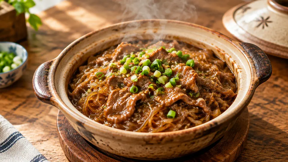 沙茶牛肉粉絲煲
