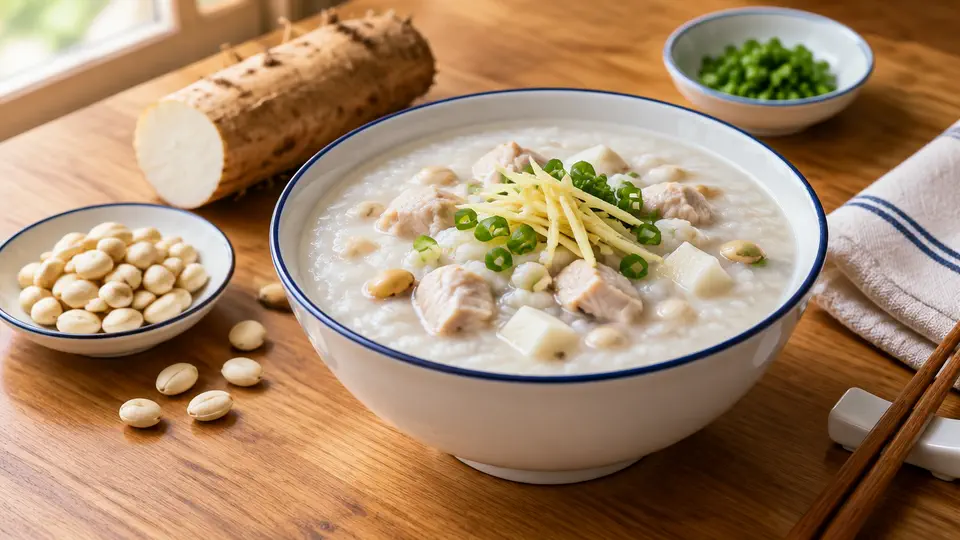 扁豆淮山雞粒粥