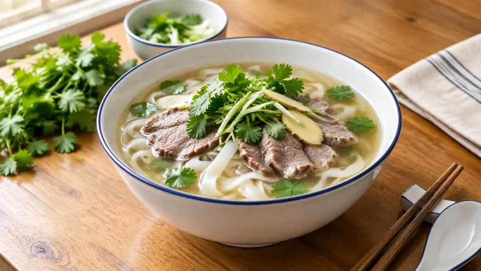芫荽牛肉湯河