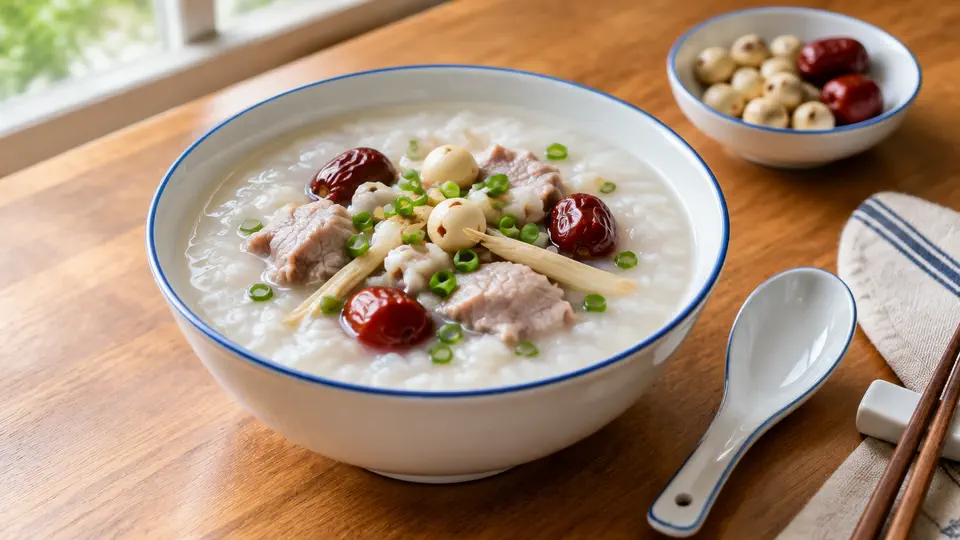 太子參蓮子瘦肉粥