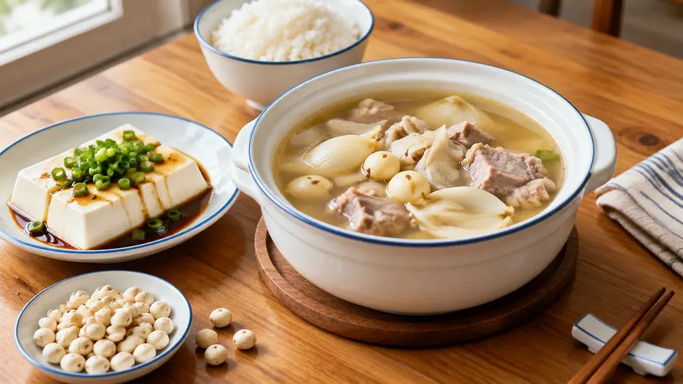 蓮子百合瘦肉湯