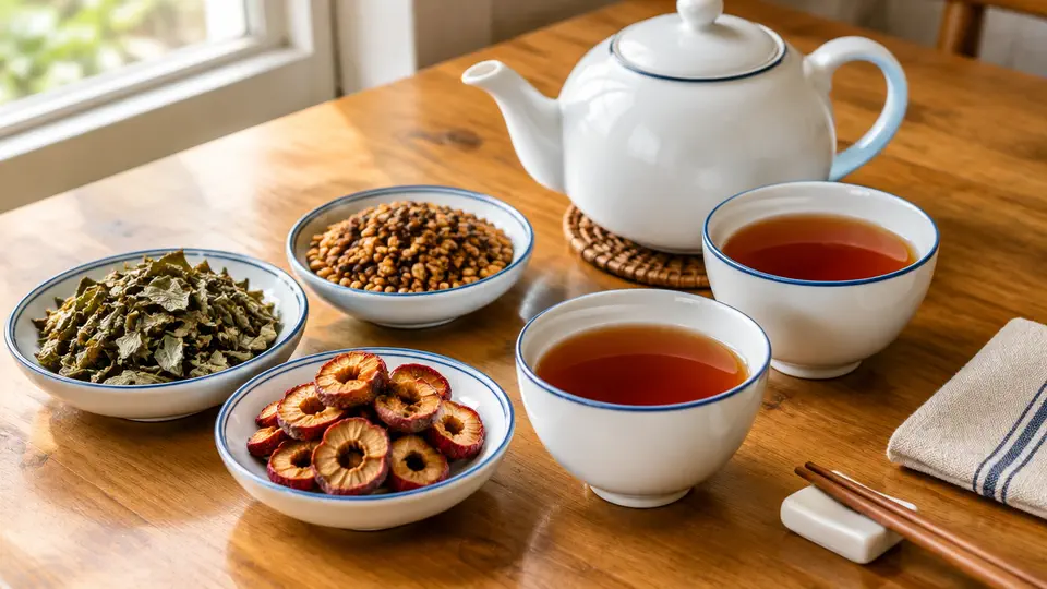 布渣葉麥芽茶
