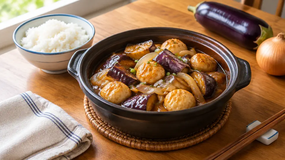 茄子鯪魚球煲