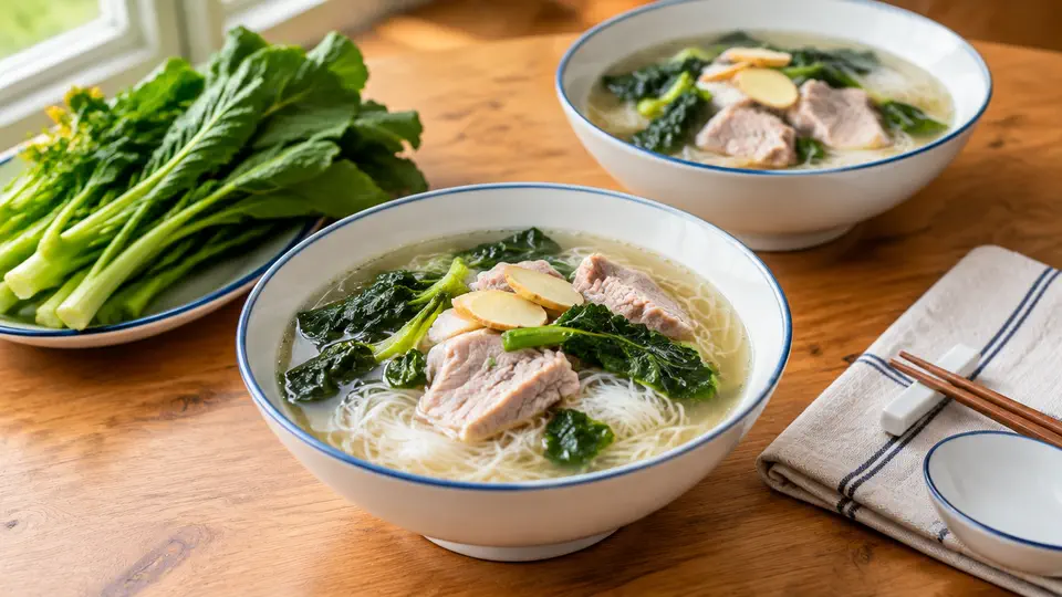 芥菜肉片湯米粉