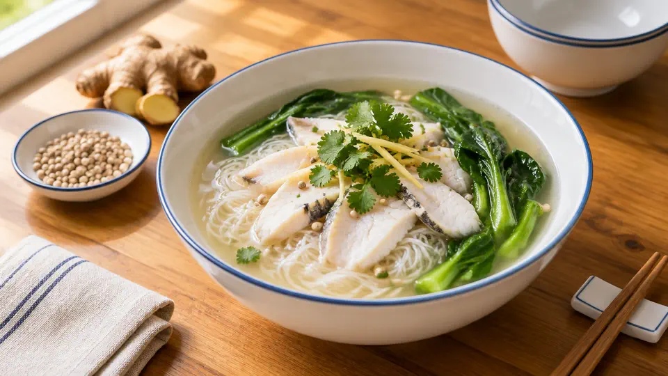 胡椒鯇魚片湯米粉